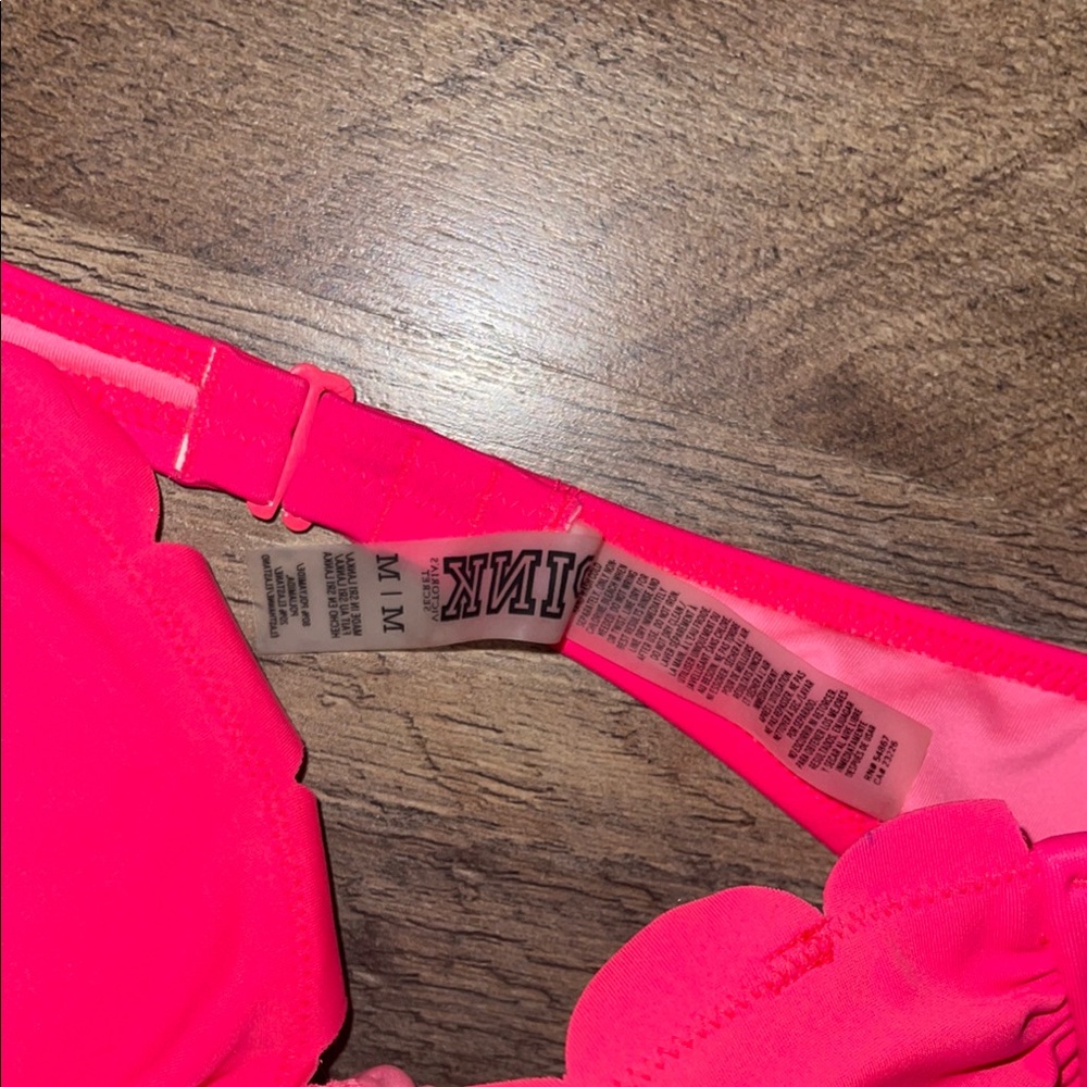 Victorias Secret Vibrant Pink Bandeau Bikini Top size M - Picture 2 of 3